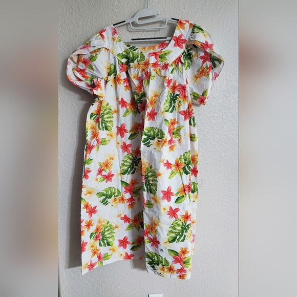 VTG Puanani by RJC Hawaiian Print Short Sleeve Muumuu Dress Women's Size XXL - Picture 1 of 6